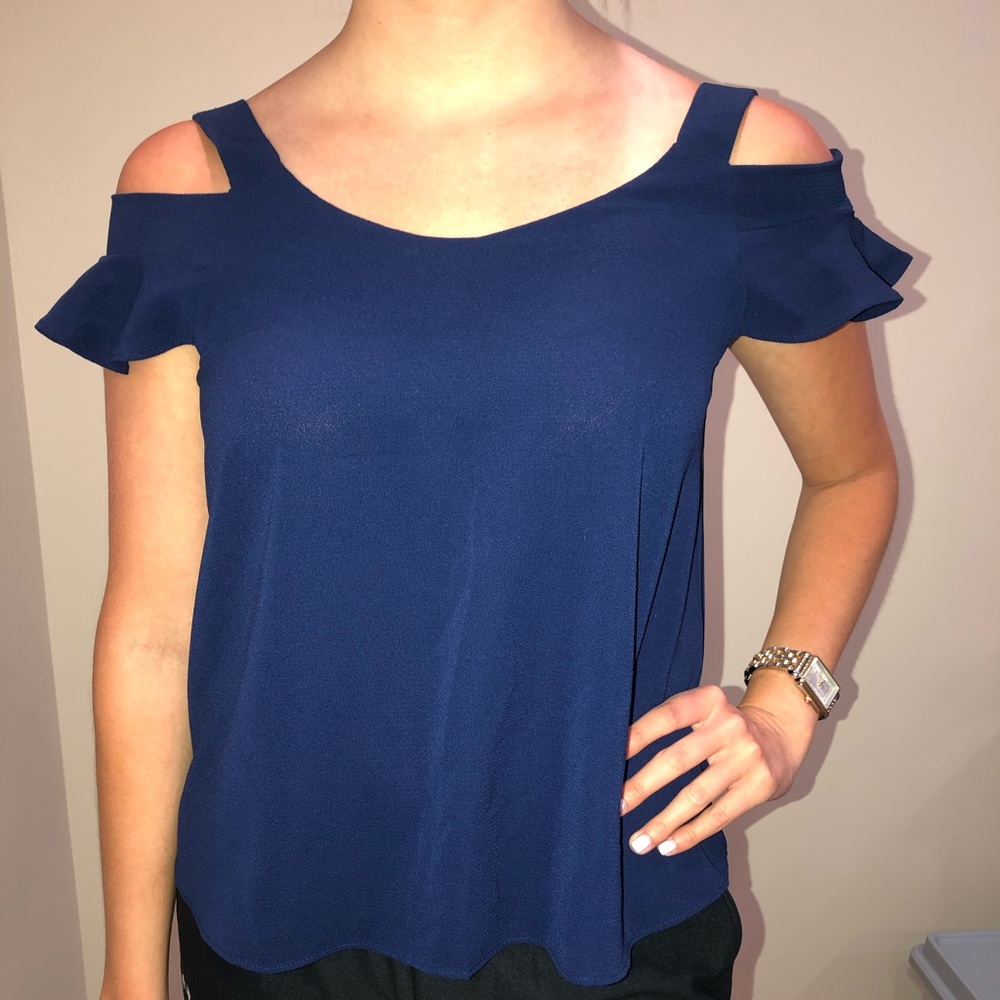 Navy blouse